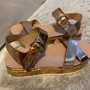 Zara sandals - Rose gold
